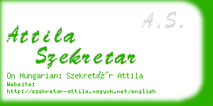 attila szekretar business card